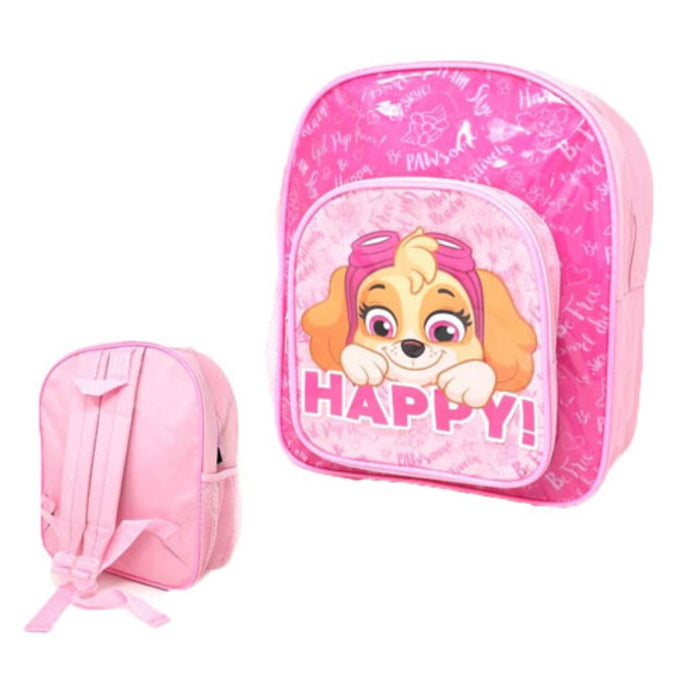 Paw Patrol Skye 'Happy' Pink Glitter Backpack