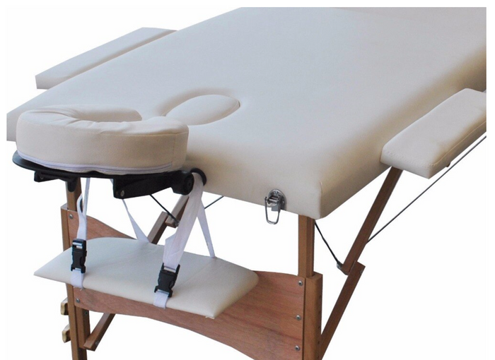 Portable Deluxe Massage Bed - Black / White