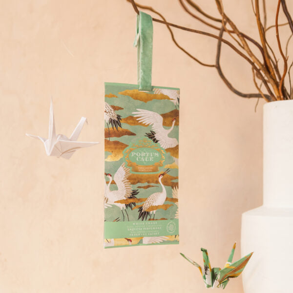 Portus Cale White Crane Fragrant Sachet