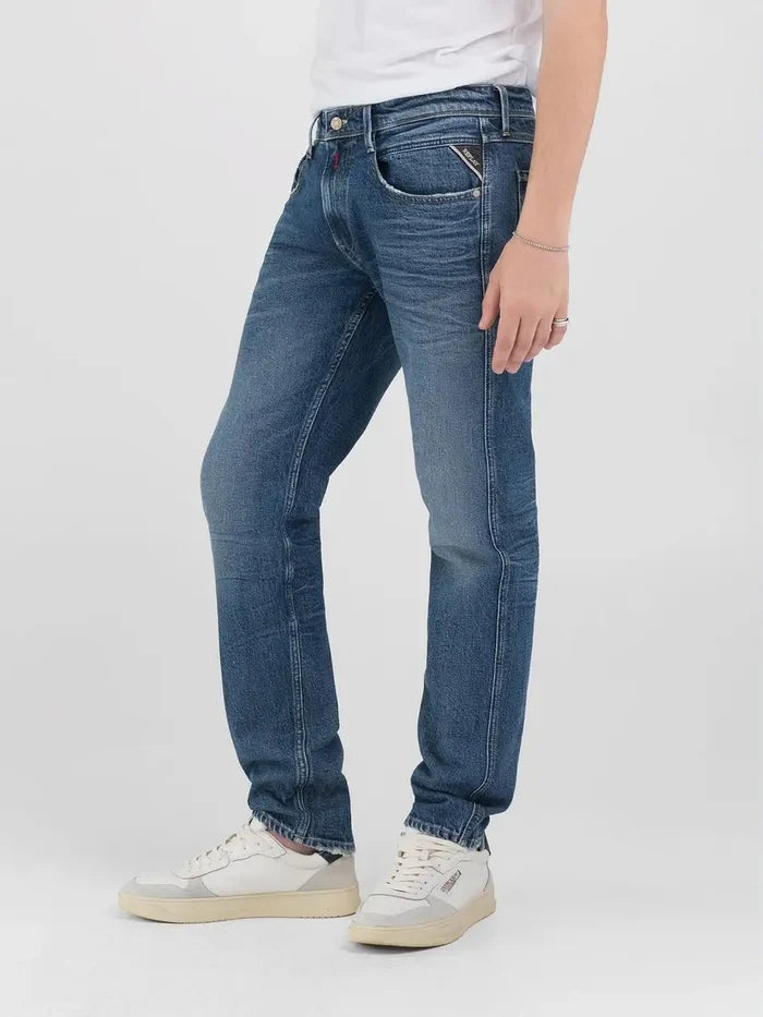 REPLAY PÁNSKÉ ANBASS SLIM FIT DŽÍNY