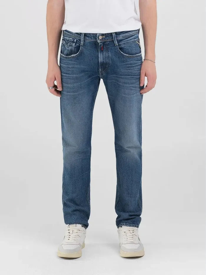 REPLAY PÁNSKÉ ANBASS SLIM FIT DŽÍNY