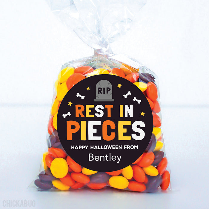 "Rest in Pieces" Halloween Stickers
