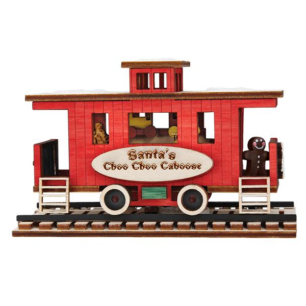 Santa's Choo Choo Caboose Ornament