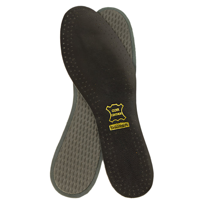 Saphir Black Leather Insole & Charcoal Bottom