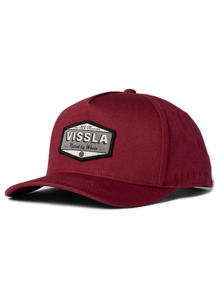 Vissla Sevens Hat five panel washed cotton adjustable snapback cap.