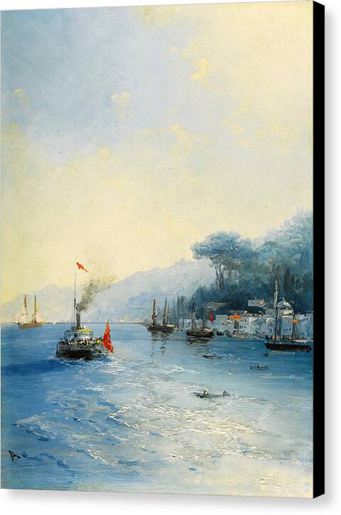 Shipping On The Bosphorus, Constantinople - Canvas Print