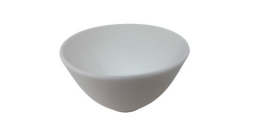 Silicone Food Grade Mixing Bowl- White (103x70mm 250ml / 8oz) - MEDIUM