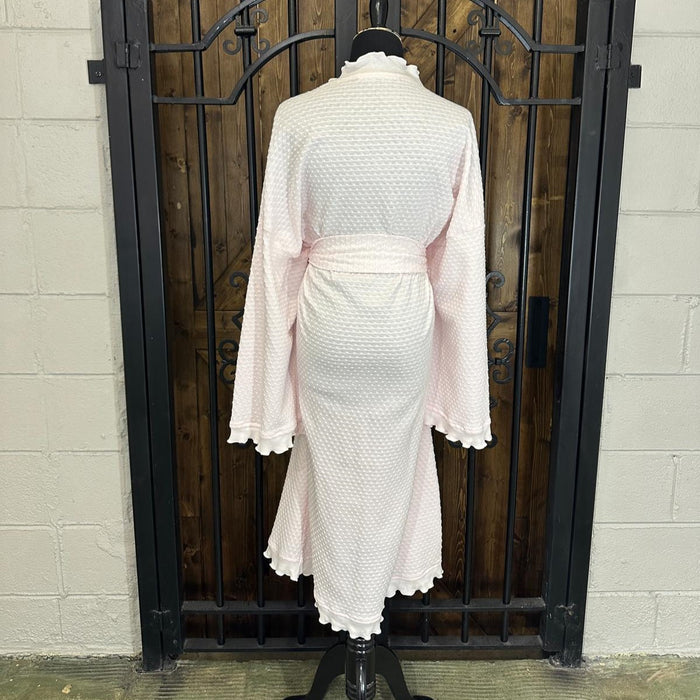 Simple Pleasures ¾ Length Dot Wrap Robe