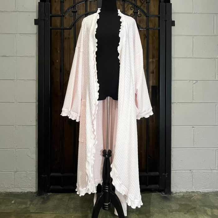 Simple Pleasures ¾ Length Dot Wrap Robe