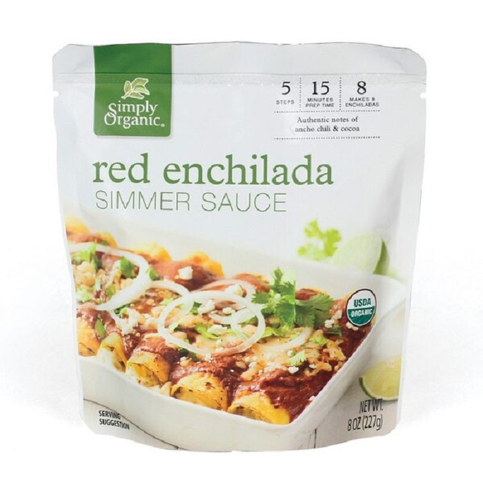 Simply Organic Red Enchilada Simmer Sauce - 227g - L'Organic