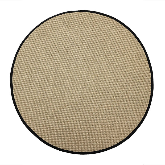 Sisal Rug- 100% Sisal rug with a black border.