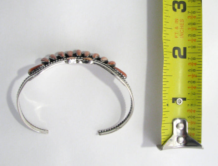 Spiny Oyster Shell Sterling Silver Bracelet TSC057