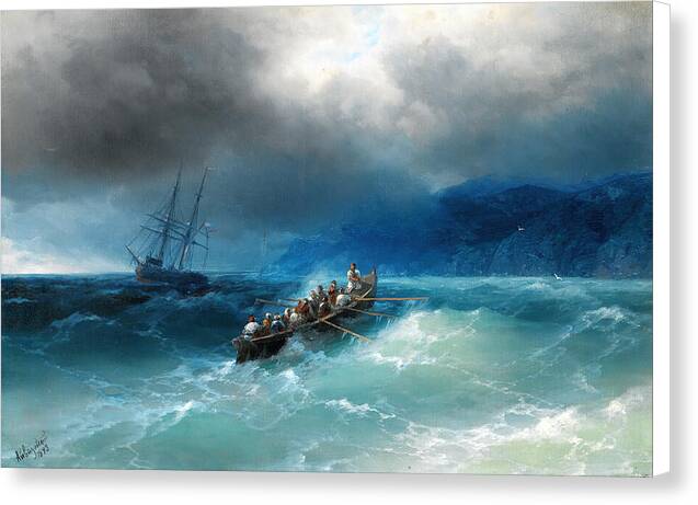 Storm over the Black Sea - Canvas Print