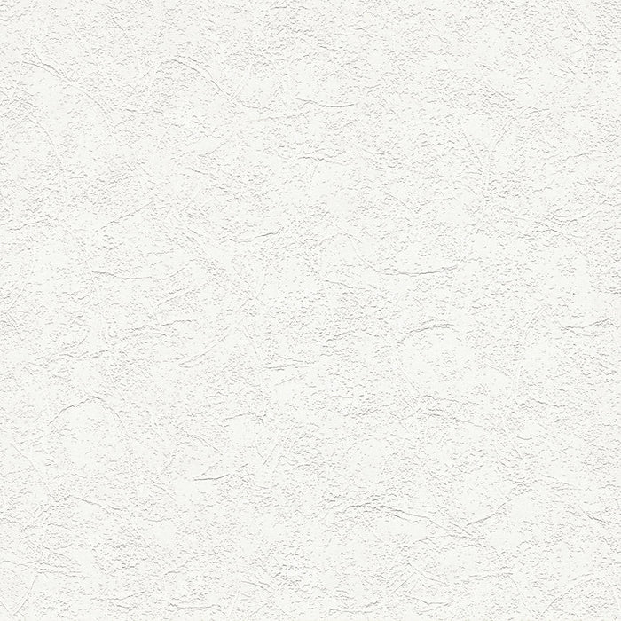 Stucco Raised White Textured Paintable Wallpaper