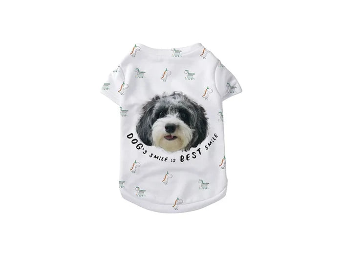Sublimation Blank Dog T-Shirt (White)