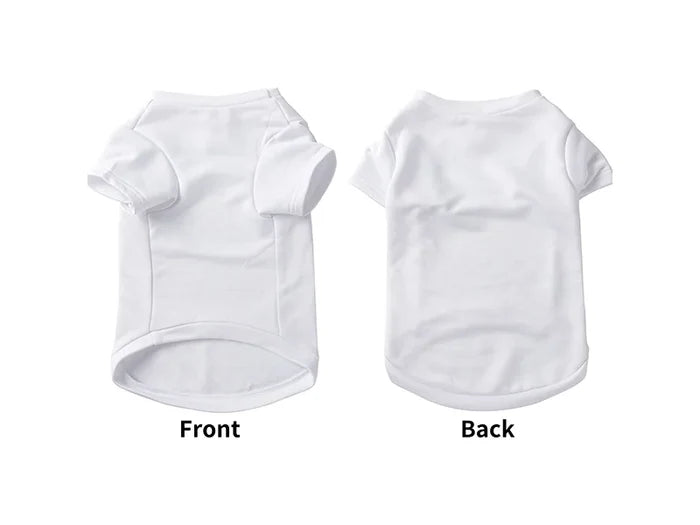Sublimation Blank Dog T-Shirt (White)