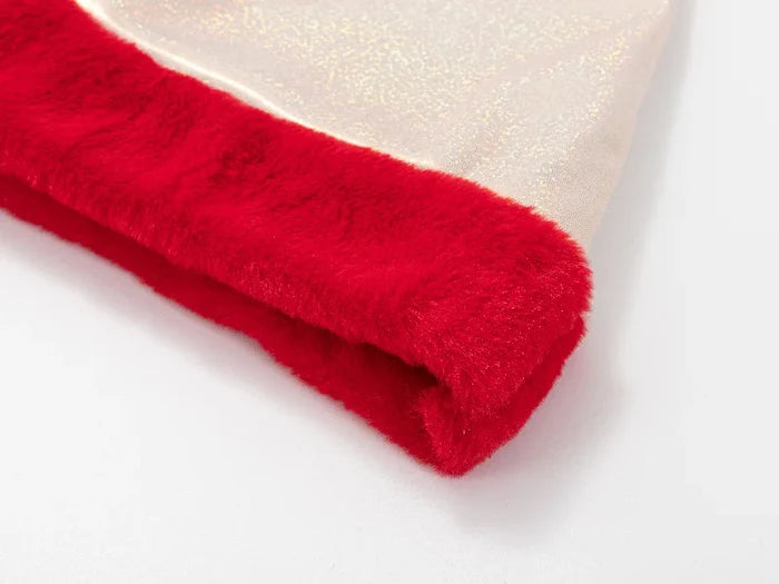 Sublimation Blanks Glitter Christmas Hat (Champagne Gold)