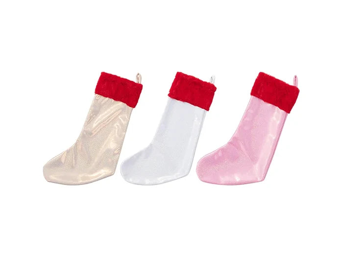 Sublimation Blanks Glitter Christmas Stocking (Champagne Gold)