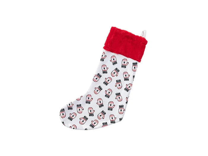 Sublimation Blanks Glitter Christmas Stocking (White)
