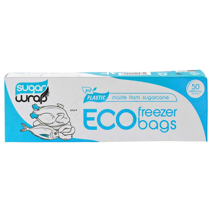 Sugarwrap Eco Freezer Bags 50 Pack - Large - L'Organic