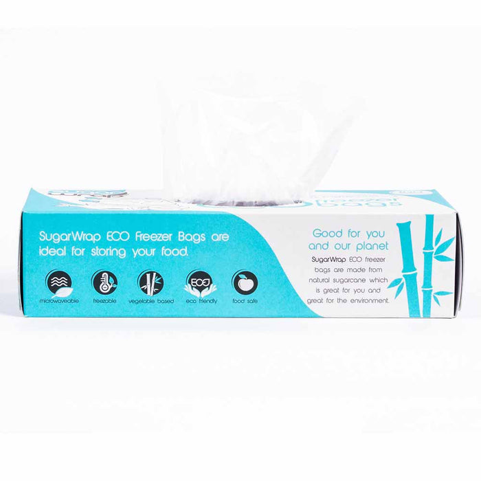 Sugarwrap Eco Freezer Bags 50 Pack - Medium - L'Organic