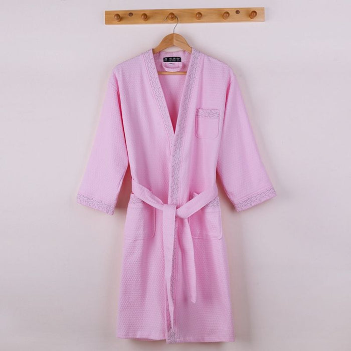 Superior Waffle Cotton Bath Robes | 3 Colours