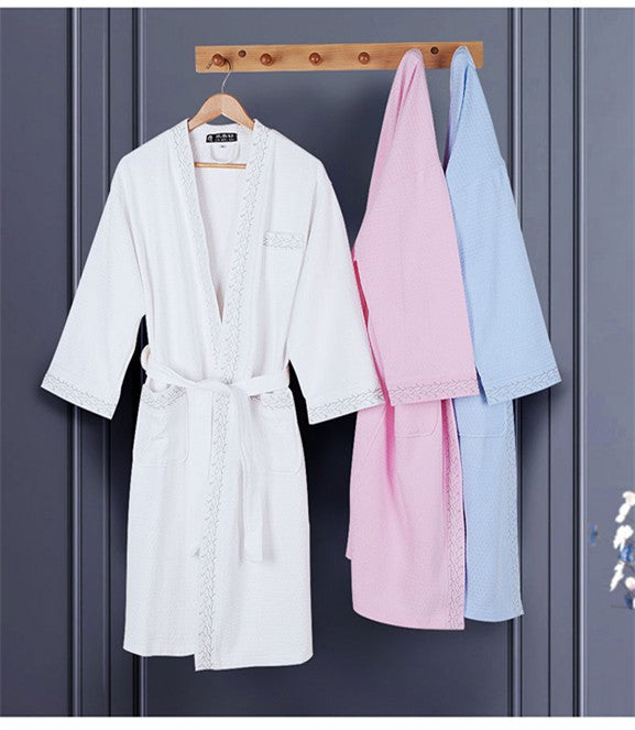 Superior Waffle Cotton Bath Robes | 3 Colours