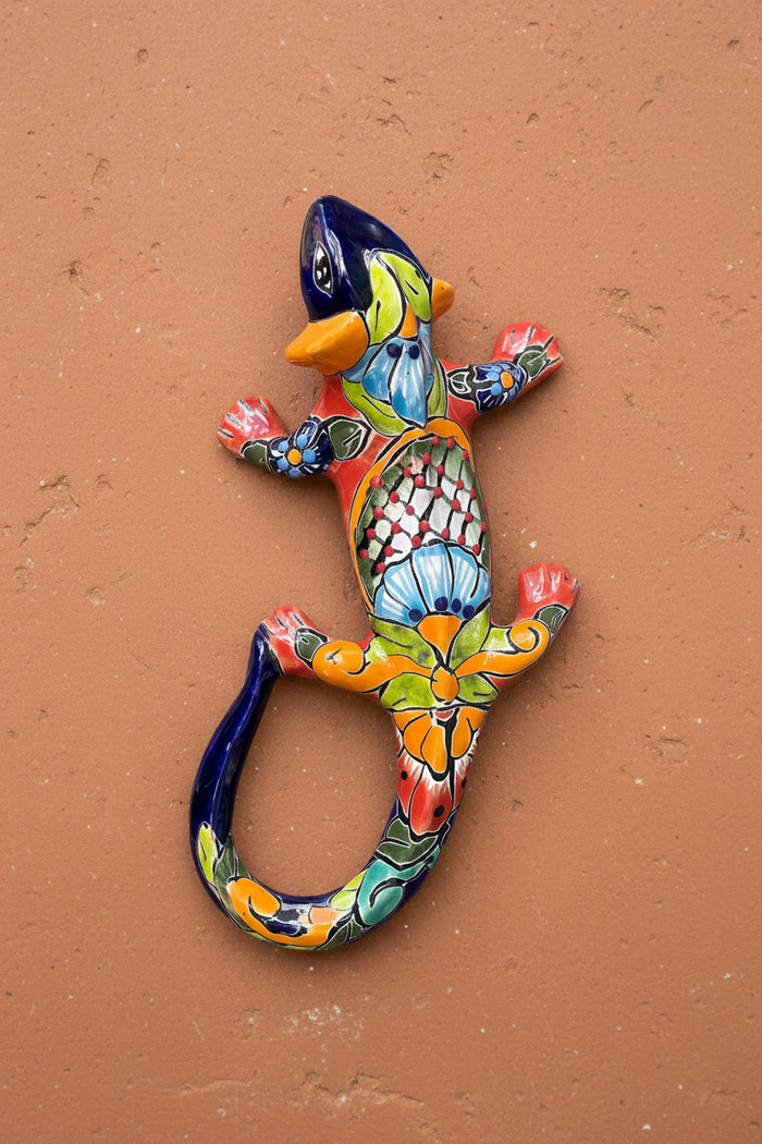Talavera Wall Decor Gecko Iguana 13" TI13002