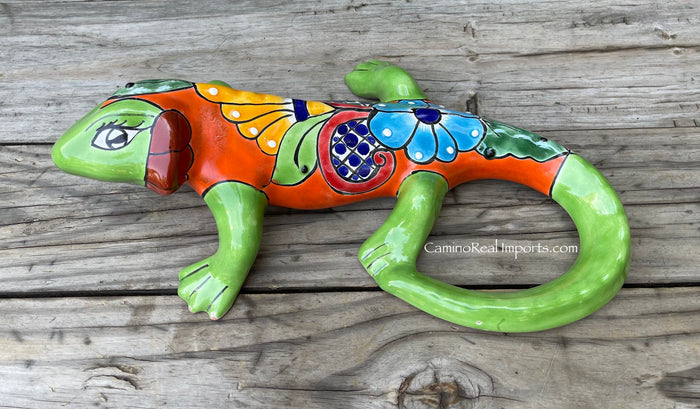 Talavera Wall Decor Gecko Iguana 16" TIG16012