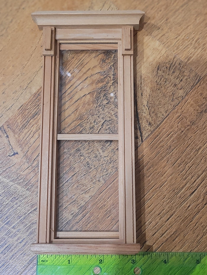 Tall Narrow Working Window with Straight Pediment
