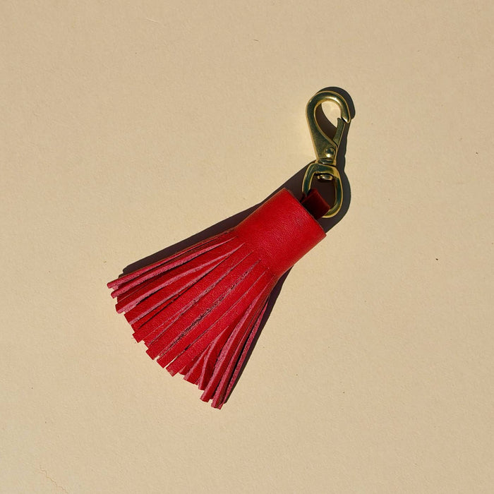 Tassel in Tomato Leather