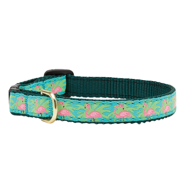PINK-FLAMINGOS-DOG-COLLAR-SMALL-BREED-TEACUP