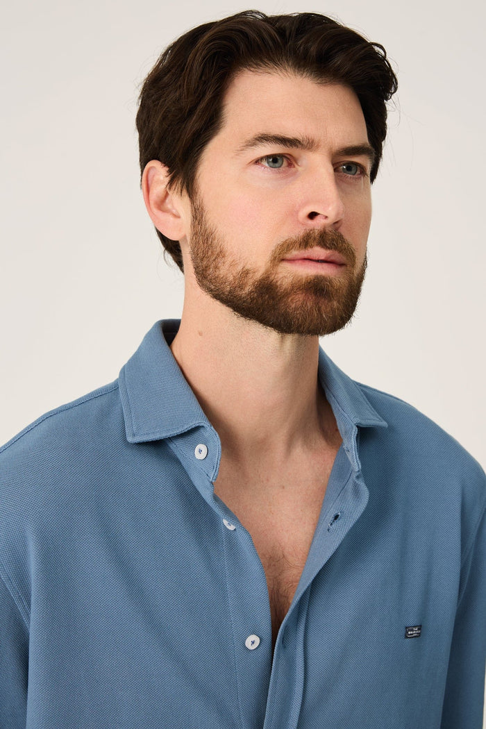 The Cotton Camisa Azul Castro