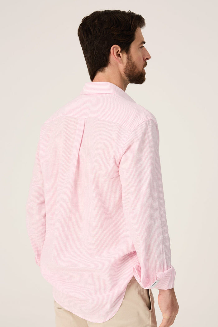 The Cotton Linen Camisa Raya Rosa