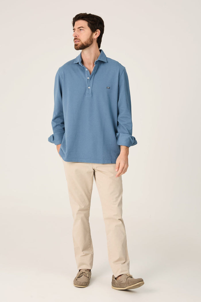 The Cotton Polera Azul Castro