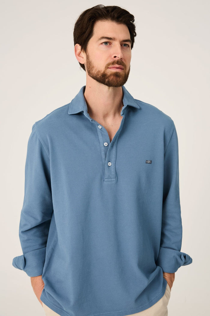 The Cotton Polera Azul Castro
