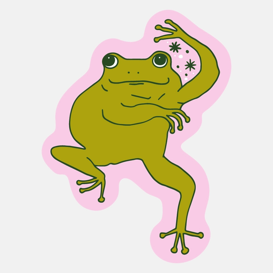 The Good Twin 'Dancing Frog' Vinyl Sticker