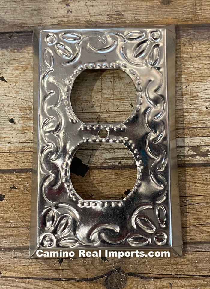 Tin Switch Duplex Outlet Switch Plate Covers Silver