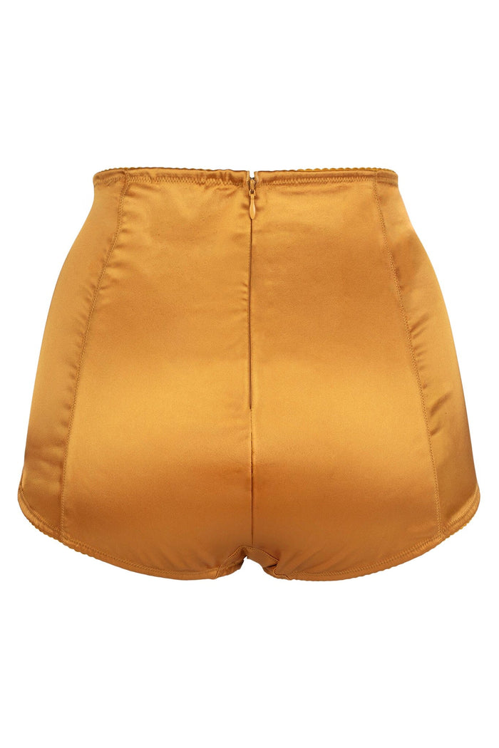 TRICKERY Jeffrey Campbell Shorts Yellow Satin