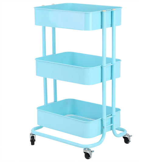 Trolley | 3 Tier metal - Light Blue