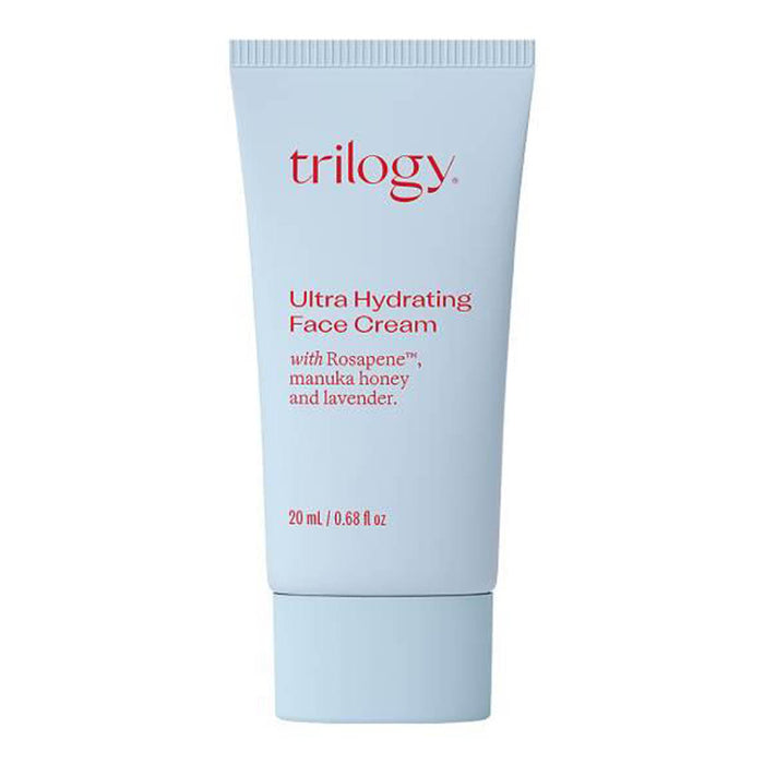 Trilogy Ultra Hydrating Face Cream tube on a white background
