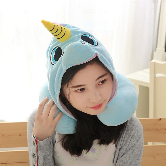 Gadget Gerbil Unicorn Neck Pillow Hoodie