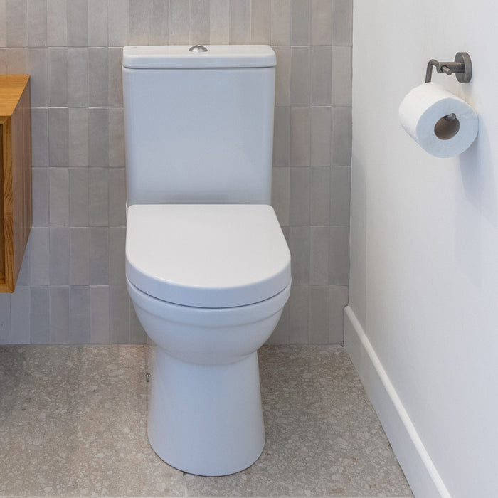 VOS Toilet Roll Holder - Brushed Black Bathroom Accessories JTP