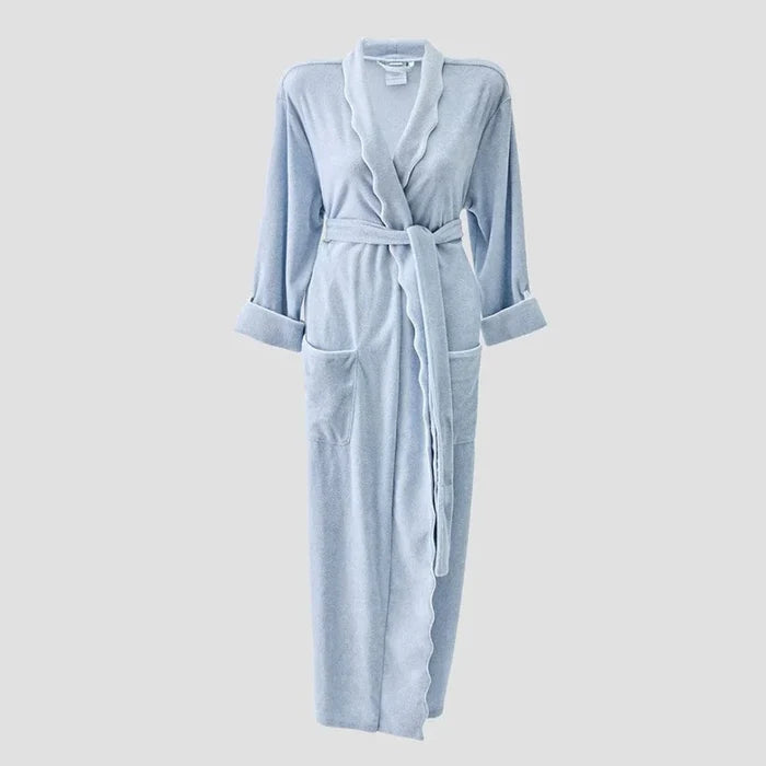 Weezie Long Lightweight Scallop Robe