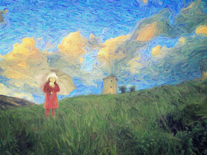 Windmill Girl - Art Print - Zapista