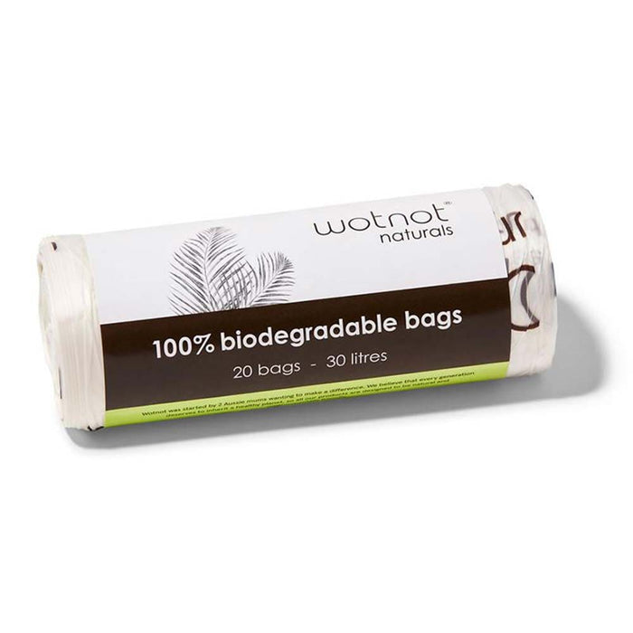 Wotnot Biodegradable Bin Liners 30L - 20 Pack - L'Organic
