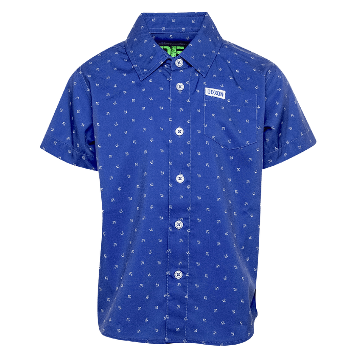 Youth Avery Short Sleeve - Blue & Grey - Dixxon Flannel Co.