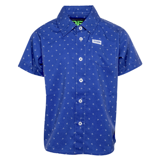 Youth Avery Short Sleeve - Blue & Grey - Dixxon Flannel Co.