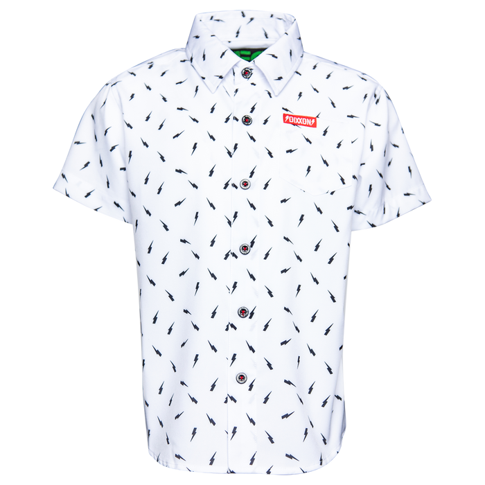 Youth Bolt Party Shirt - White & Black