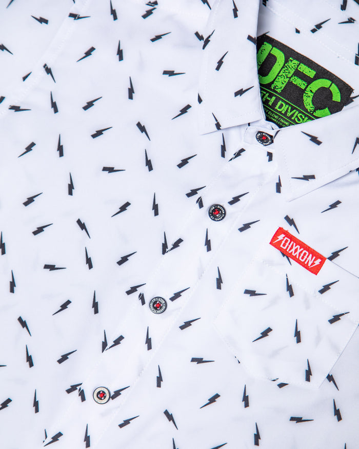 Youth Bolt Party Shirt - White & Black